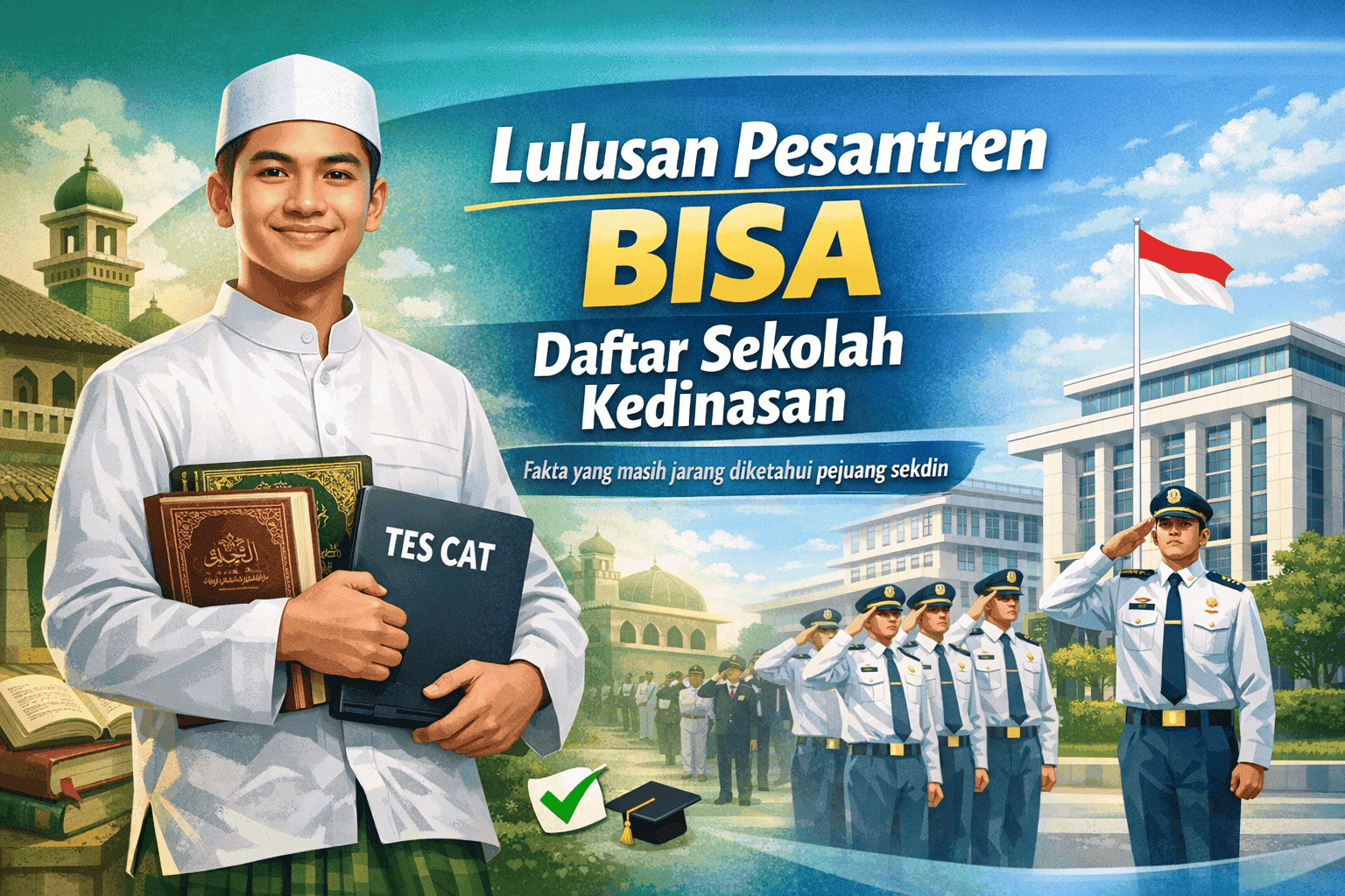 Lulusan Pesantren Bisa Daftar Sekolah Kedinasan loh ... Simak Penjelasannya !