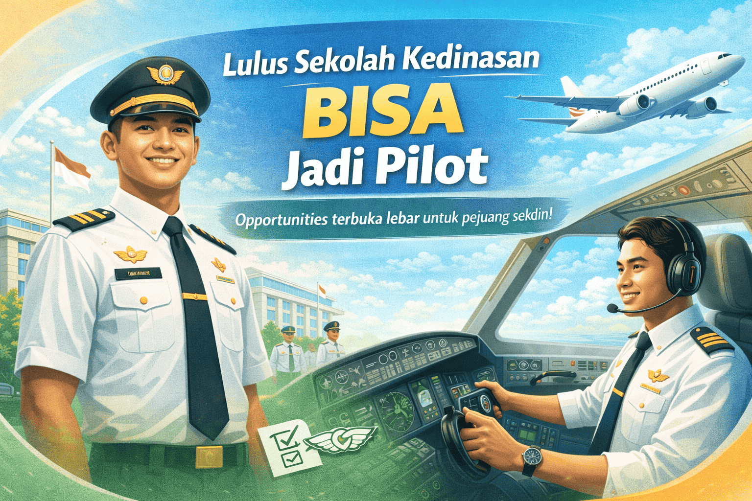 7 Sekolah Kedinasan Penerbangan untuk Calon Pilot di Indonesia