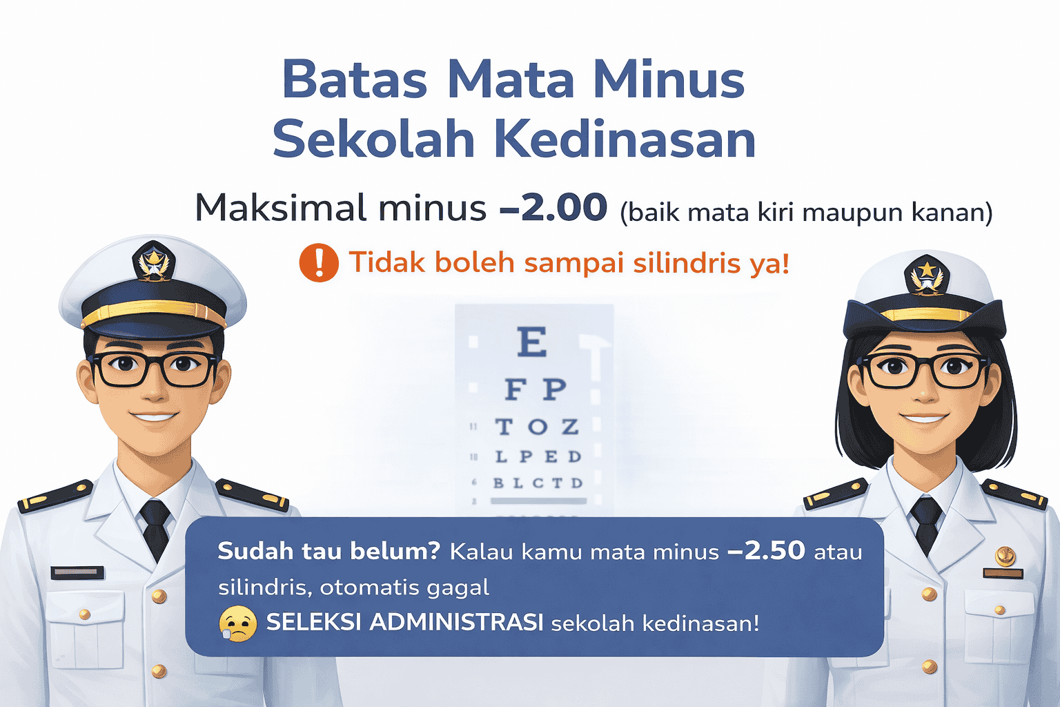 Batas Mata Minus Sekolah Kedinasan